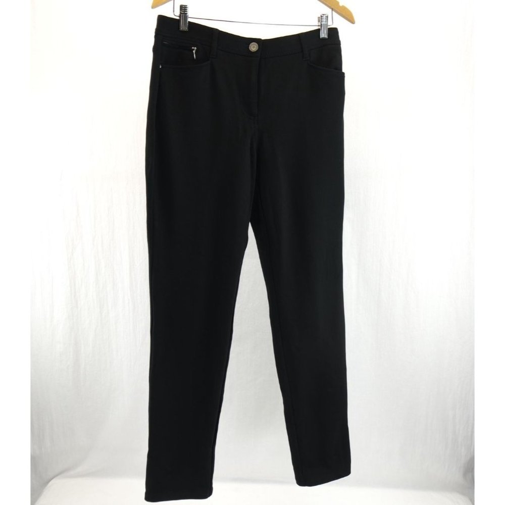NEW Chicos So Slimming Pants | Sz 1.5 (15) Regular, Black, Slim Leg